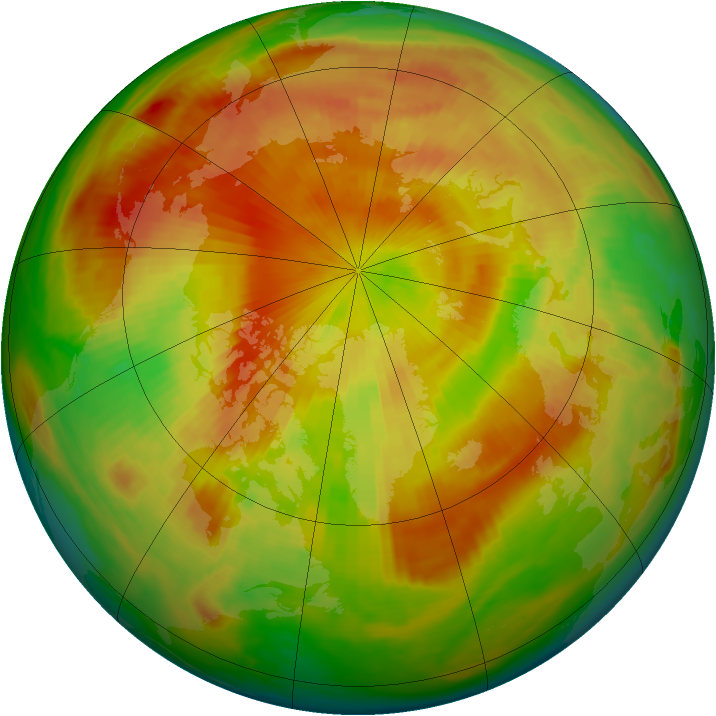 Arctic ozone map for 06 May 1998